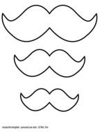 Free Printable Mustache Template N8