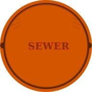 sewer orange button