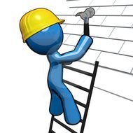 Man On Ladder Clip Art N11