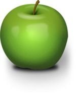 Clip art of green apple