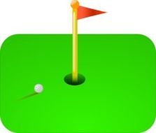Golf Hole Flag Clip Art N2