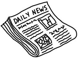 Newspaper daily drawing