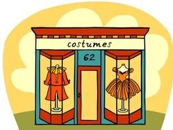 Costumes as a graphic illustration