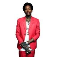 black man in a red jacket
