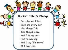 Bucket Filler Pledge