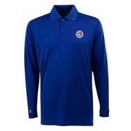 Jays Long Sleeve Exceed Desert Dry trade Polo By Antigua MLBcom Shop