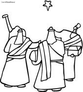 Nativity Manger Scenes Coloring Pages