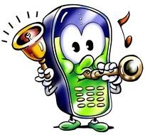 Cell Phone Clip Art drawing