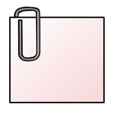 Note Paper Clip Art N8