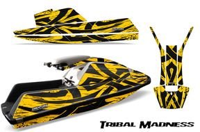 clipart of yellow and black Yamaha jet ski