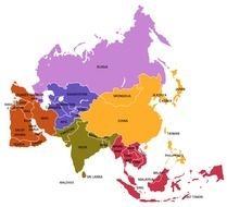 South East Asia Map drawing