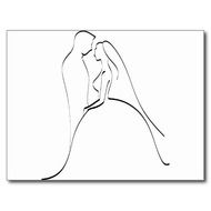 Bride And Groom Silhouette Clip Art N25