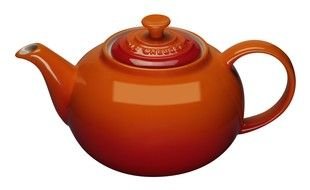 ceramic teapot on a white background