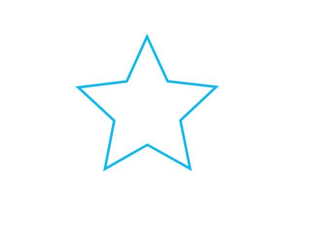 Small Star Outline Clip Art N2