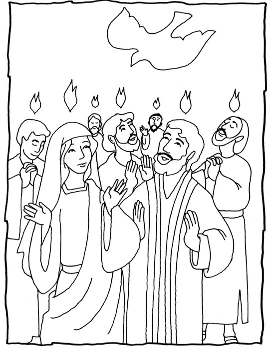 Pentecost Coloring Pages N2