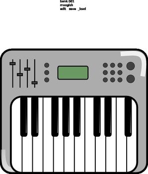 88 Piano Keyboard Clip Art