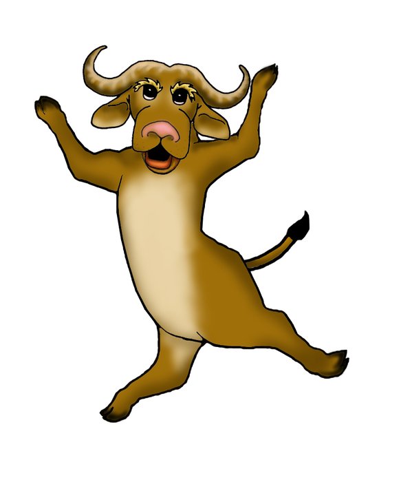 Cartoon Buffalo Clip Art N18