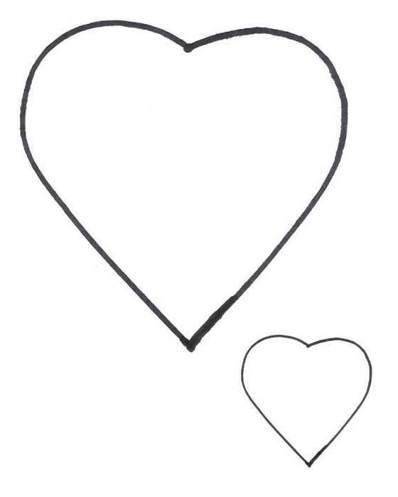 Printable Heart Shape Pattern N2