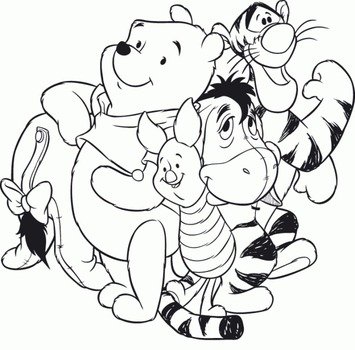Winnie Pooh Para Imprimir Pintar Recortar Y Pegar