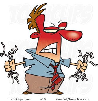 Angry Man Clip Art N20