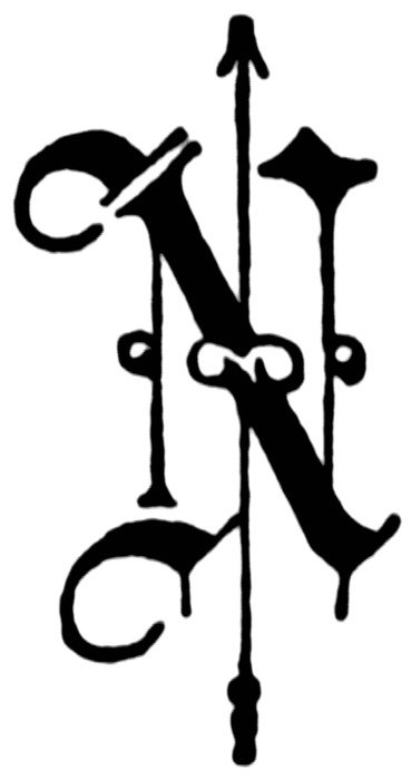 Fancy Old English Letters N