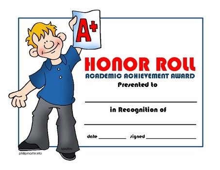 School Honor Roll Clip Art