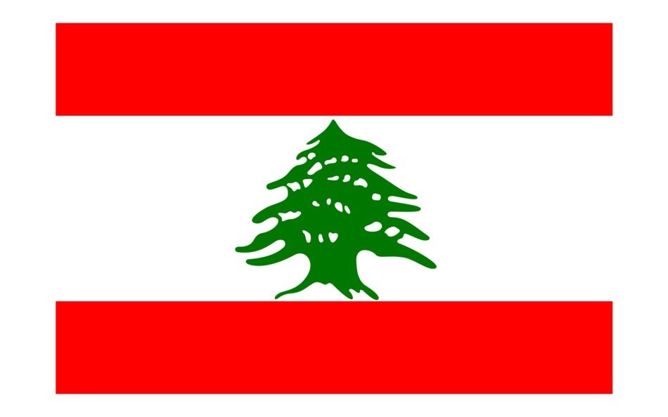 Lebanon Flag drawing