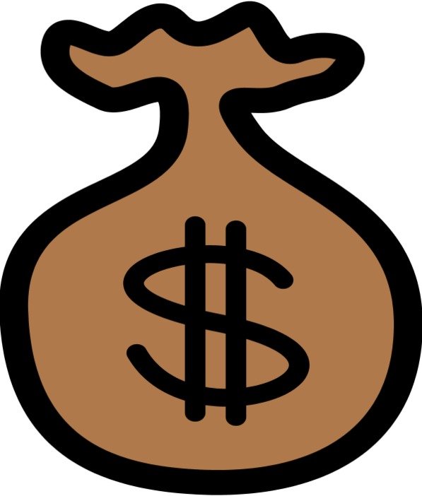Money Bag Clip Art Black And White N11
