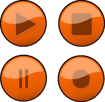 Play Button Clip Art N21