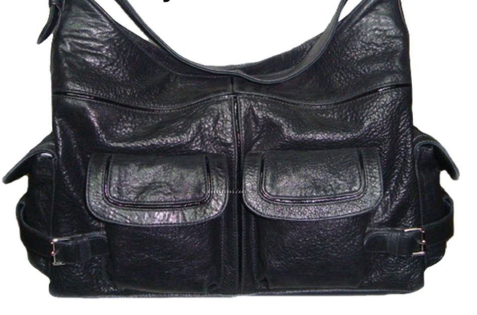 Black Purse W Multiple