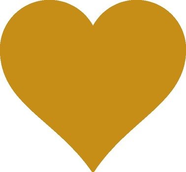 Gold Heart Clip Art N27