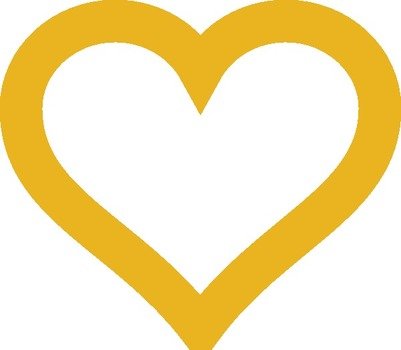 Gold Heart Clip Art N28