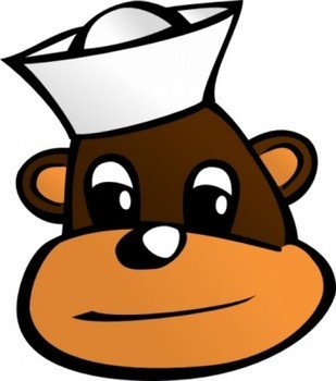 Cartoon Monkey Head Clip Art N3