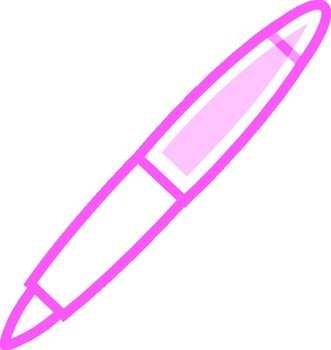 Pink Pen Clip Art N4