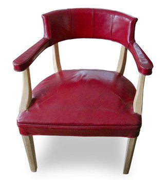 Red Leather Side Chair
