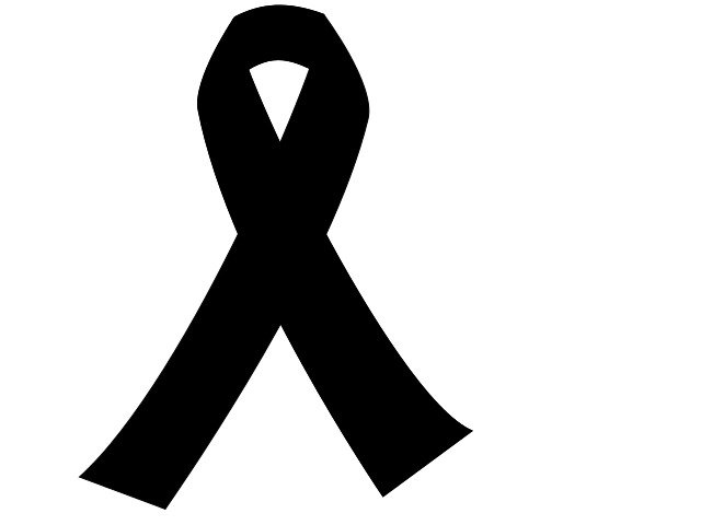 Cancer Ribbon Clip Art Black And White N7