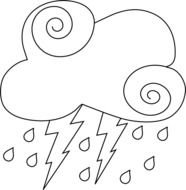 Rain Clip Art Black And White N11