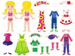 Free Paper Doll Clip Art