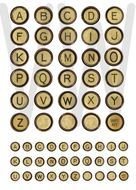 Vintage Typewriter Keys Font