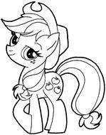 My Little Pony Apple Jack Coloring Pages