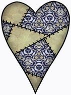 Navy Blue Heart Clip Art
