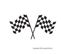 Checkered Flag Car Decals