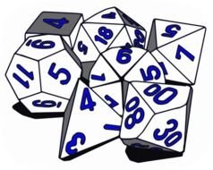 Tabletop RPG Dice Set II By Jpneok More