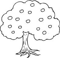 Apple Tree Coloring Page N3