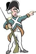 American Revolutionary War Soldier drawing