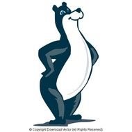 Bear Cartoon Character ndash Smiling 09993