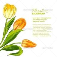 Tulip Bouquet Clip Art N9