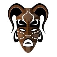 Clipart of Tribal Mask