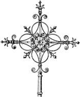 Drawing of Christian Cross