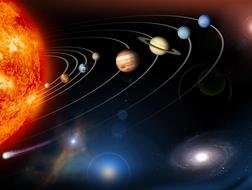 colorful image of the parade of planets